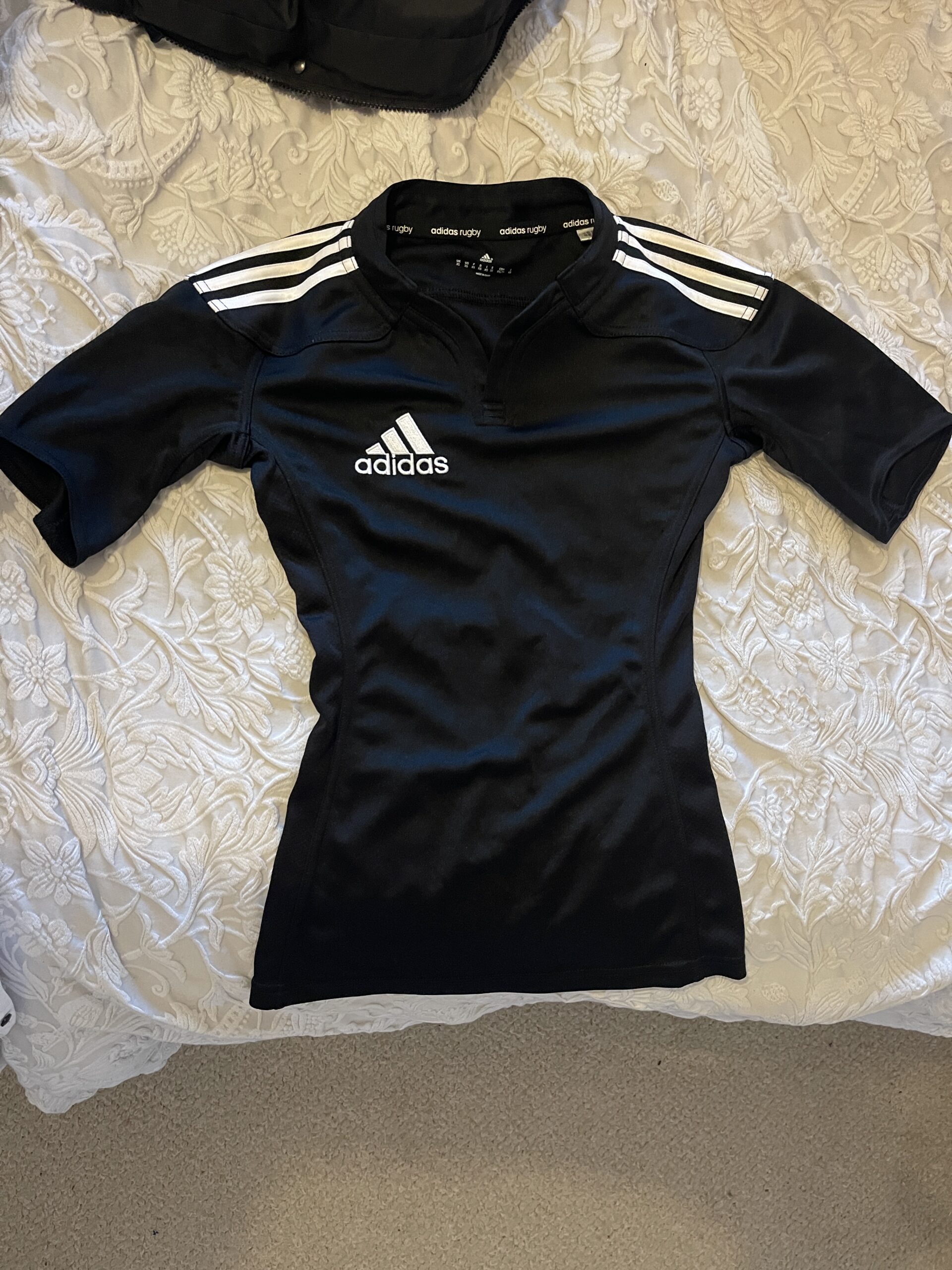 Adidas Black Rugby Top - XS