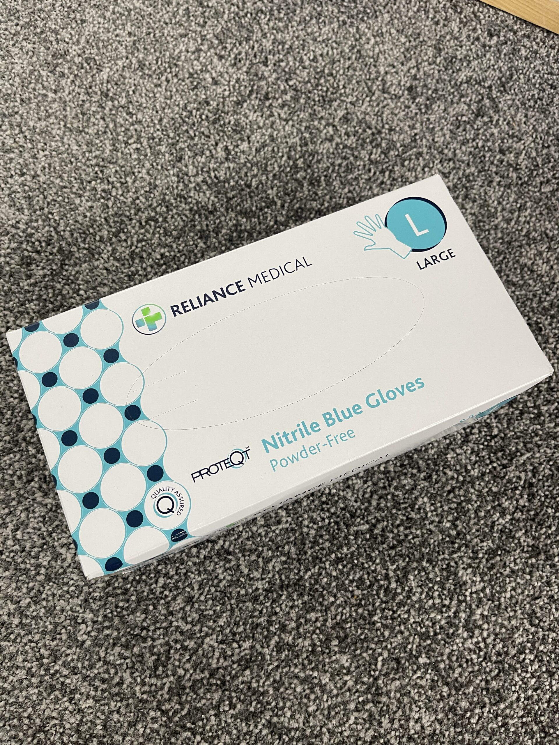 Nitrile Blue Gloves Large