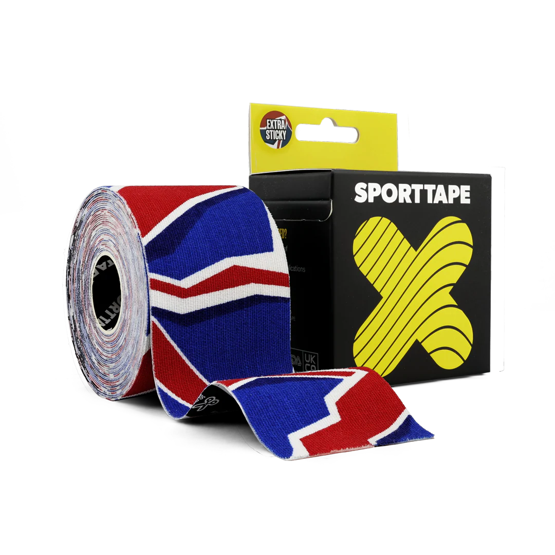 Blue Red White Design Kinesiology Tape