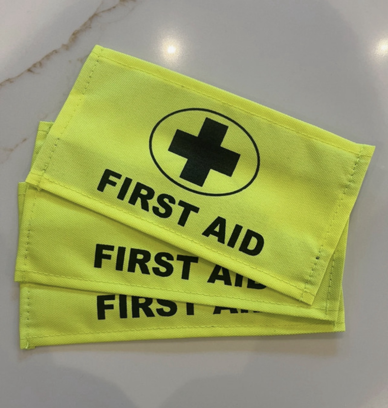 First Aid Arm Band in Hi Viz Yellow x1